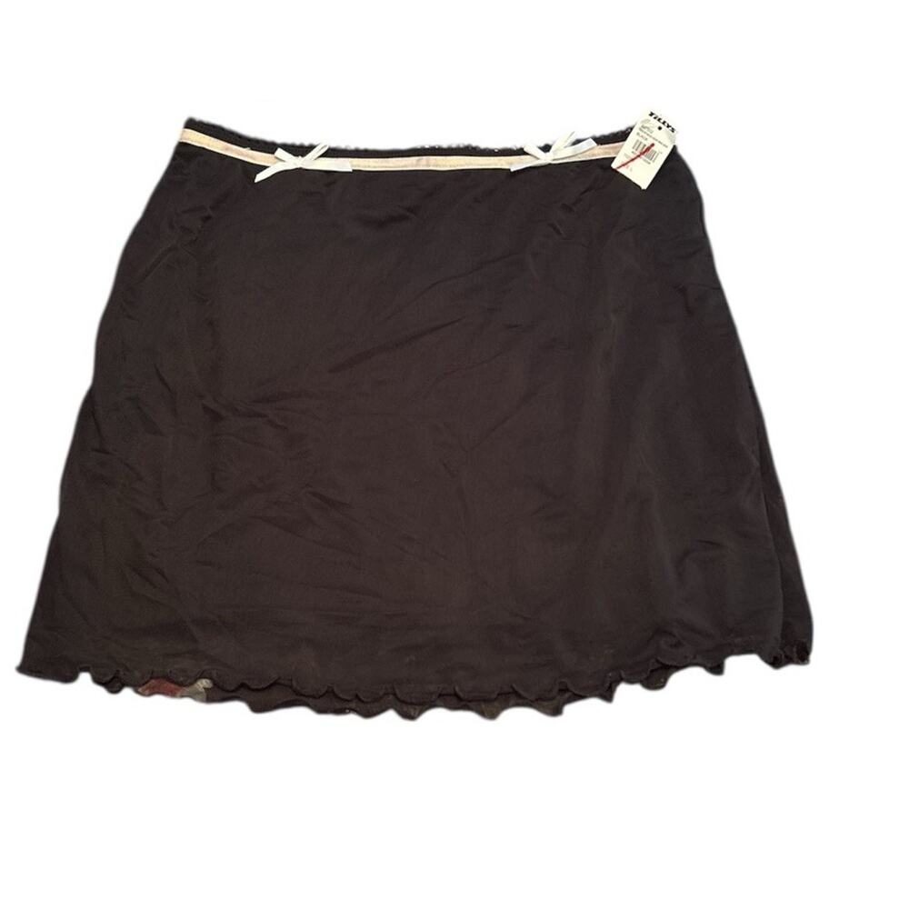 RSQ Black Mesh Mini Skirt Size Large